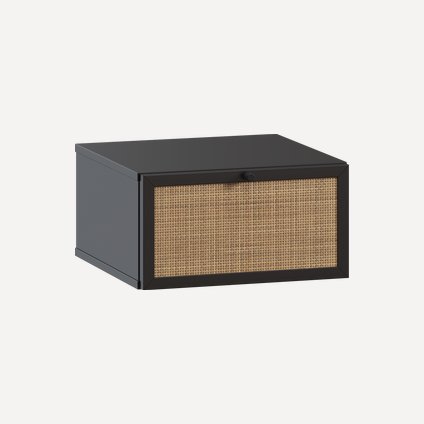 Тумба прикроватная подвесная Бронте-3 Black