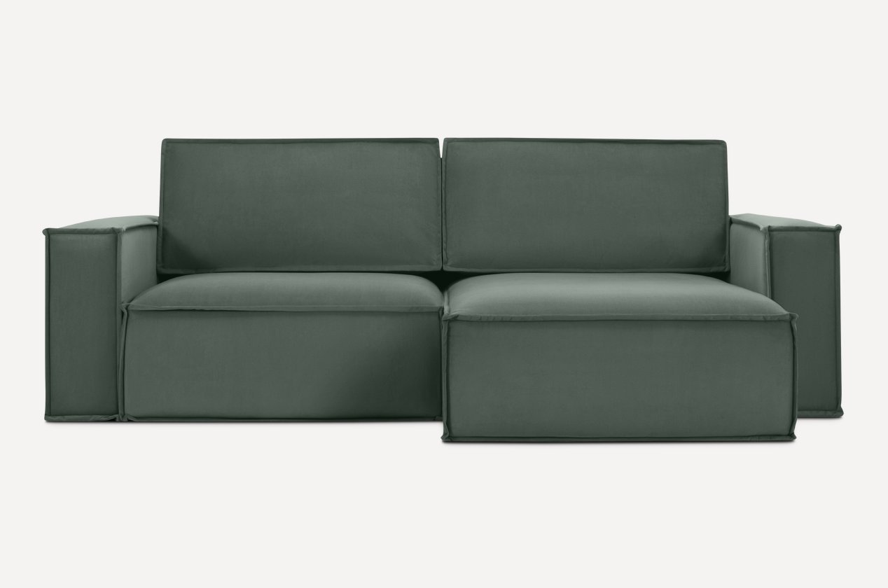 Диван угловой Эби-1 Velvet Olive - фото 1