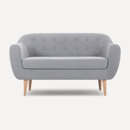 Диван прямой Роттердам Velvet Silver