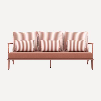 Диван садовый Элара Рогожка Терракотовый