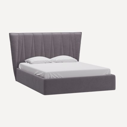 Кровать Льюис 140 Velvet Grey