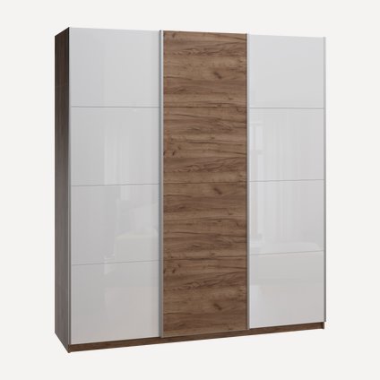 Шкаф-купе Итан-3-210-230 Glass Дуб Табачный