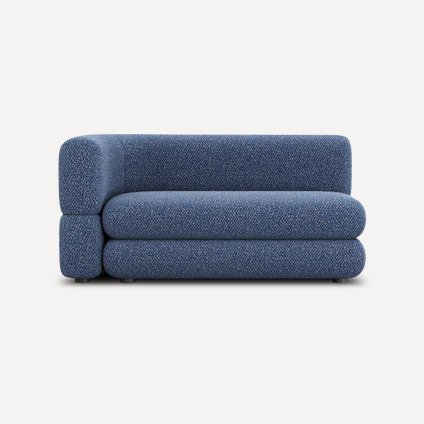 Диван прямой Брера-6 Букле Синий