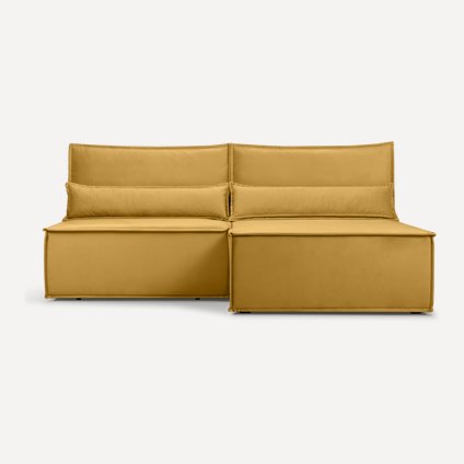 Диван угловой Стаус Velvet Yellow