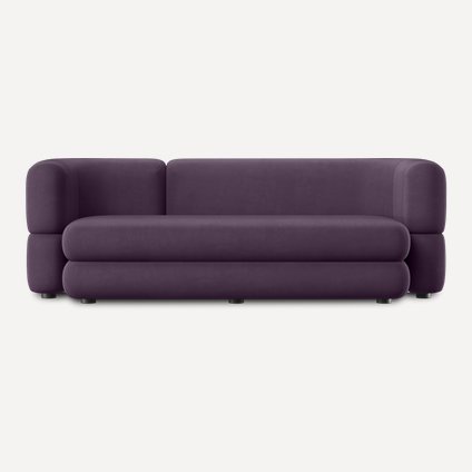 Диван прямой Brera Velour Plum