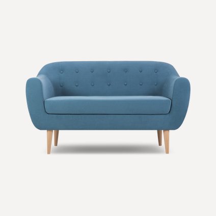 Диван прямой Роттердам Velvet Blue