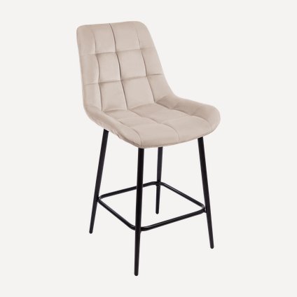 Стул полубарный Флекс Velvet Beige