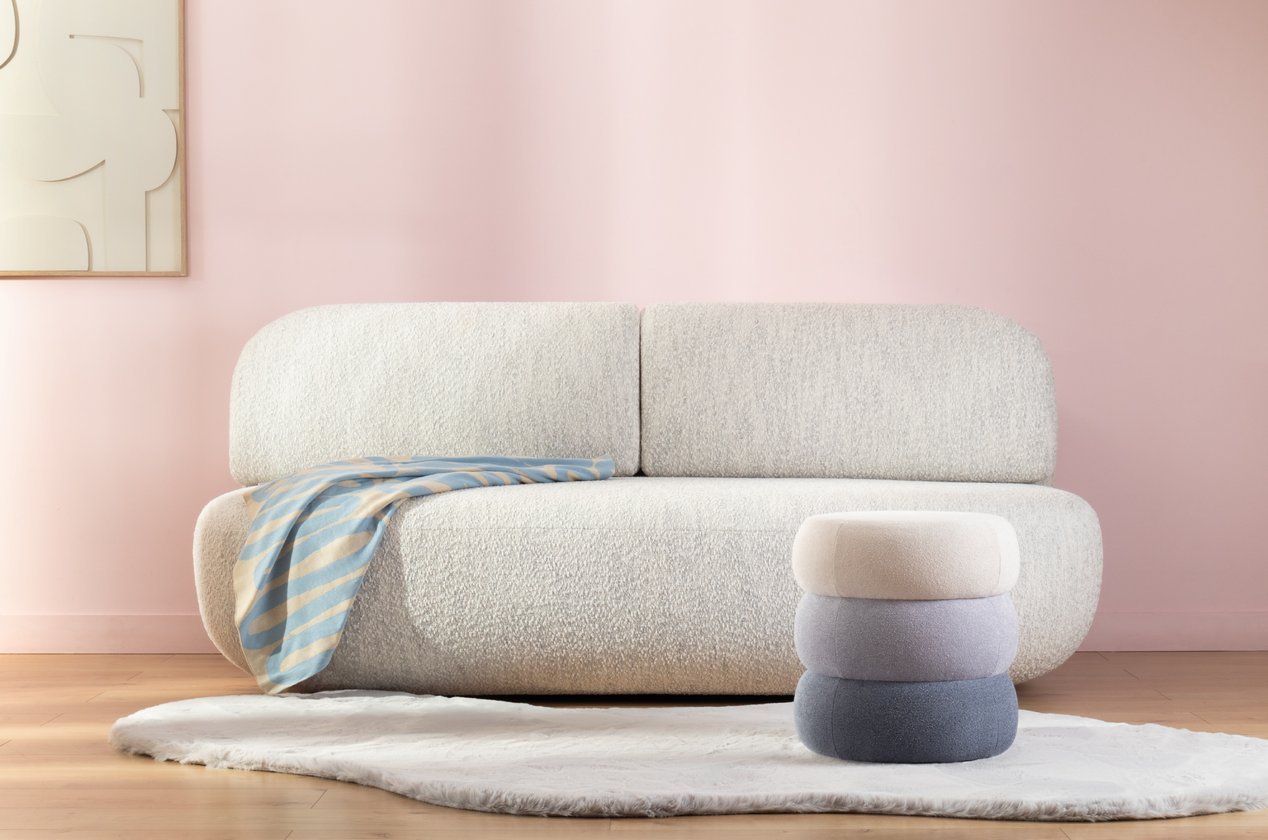 Диван прямой Мелоу Bucle Shadow - фото 2 Диван прямой Мелоу Bucle Shadow - фото 2