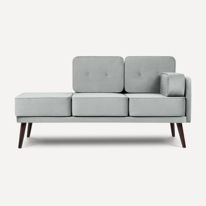 Кушетка Эдрил Velvet Grey