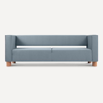 Диван прямой Гермис-3 Velvet Shark