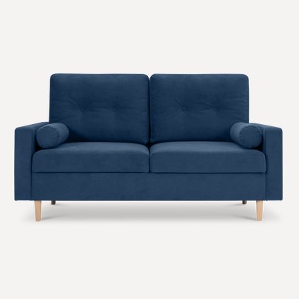 Диван түзу Dins Mini Velvet Navy Blue