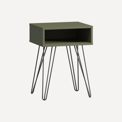 Тумба прикроватная Ивейн-4 Iron Open Olive