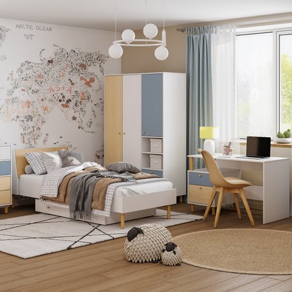 Модульная детская Дикинс-1 Sky Plywood