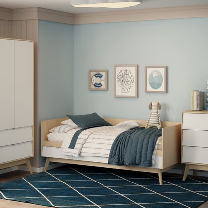 Модульная детская Лесли-2 Plywood White