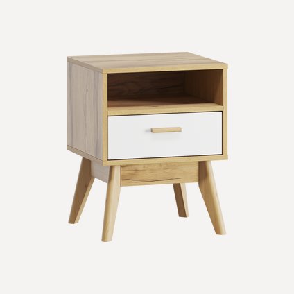 Тумба прикроватная Нордик-1 Wood White