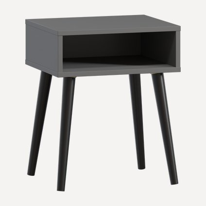 Тумба прикроватная Ивейн-1 Open Grey Black