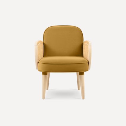 Кресло Асколи Velvet Yellow