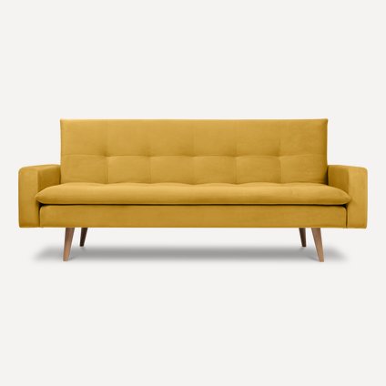 Диван прямой Динен Velvet Yellow