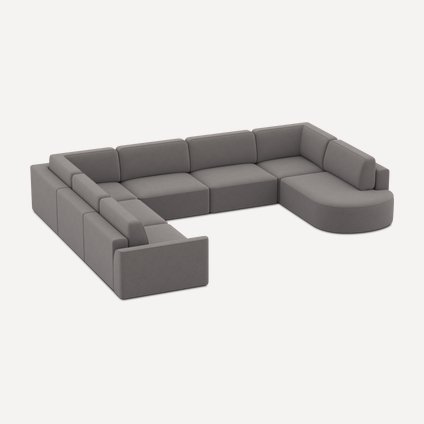 Диван модульный Спейс-М 6 Velvet Grey