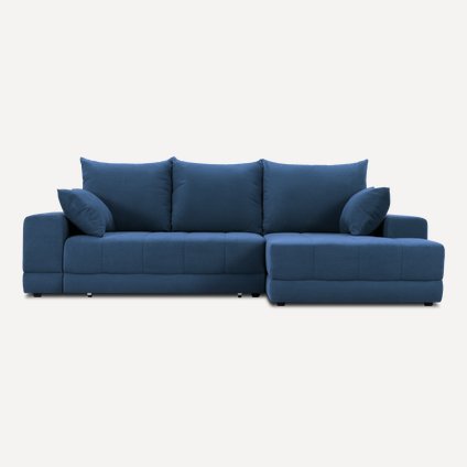 Диван угловой Дарол Velvet Navy Blue