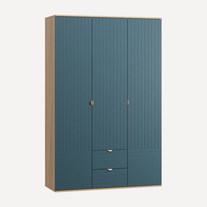 Распашной шкаф Монблан 3-139x215 Линии Аквамарин