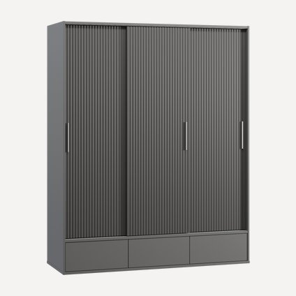 Шкаф-купе Беррингтон 3.1-177x220 Графитовый