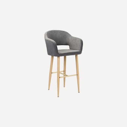 Стул барный Одар-1 Velvet Grey
