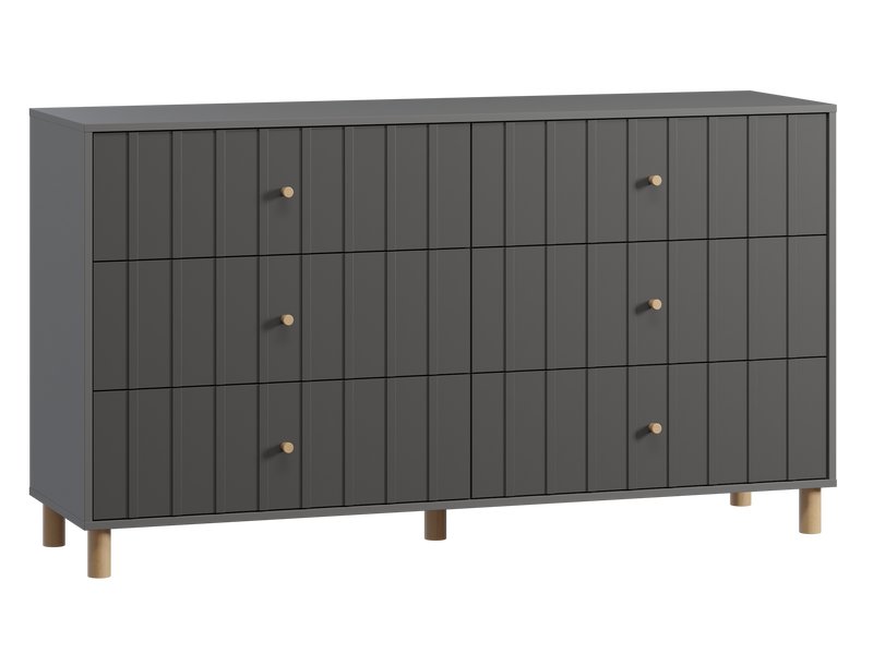 Комод Моррис 163x90 Графитовый