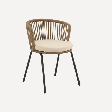 Стул Руфус Рогожка Кремовый/Бежевый