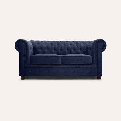 Диван прямой Честер-2 Velvet Blue