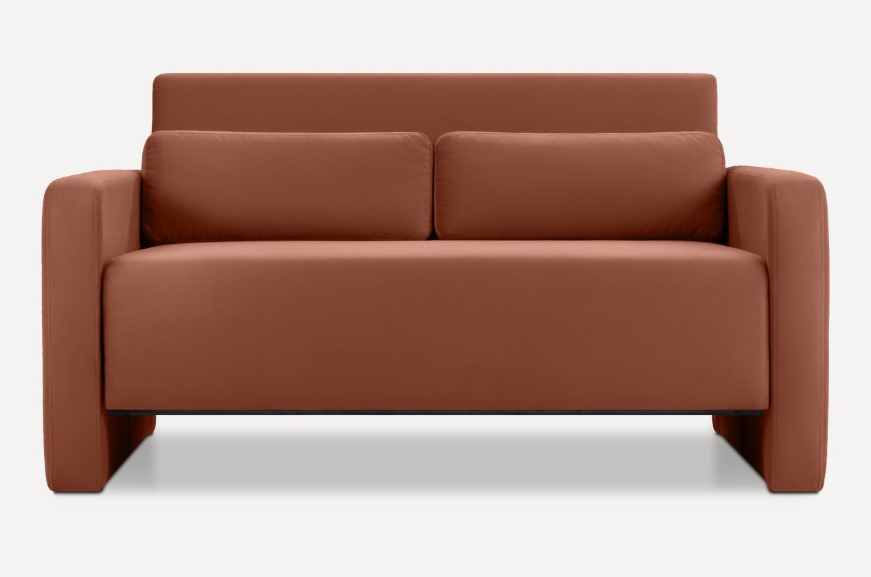 Диван прямой Ланер-Мини 140 Velvet Terra - фото 1