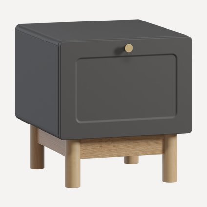 Тумба прикроватная Виклу-1 Grafit Oak