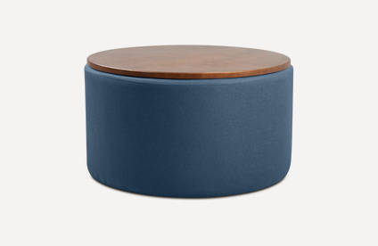 Пуф Арис-2 Textile Blue