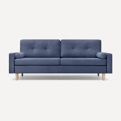 Диван прямой Динс Velvet Navy Blue
