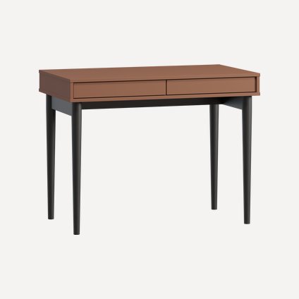 Письменный стол Эльси 100x55 Терракотовый/Черный