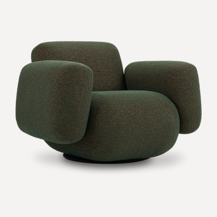 Кресло поворотное Я не минималист Boucle Green