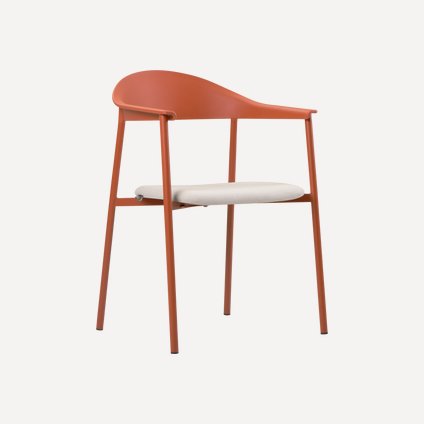 Стул Айла Рогожка Бежевый/Терракотовый