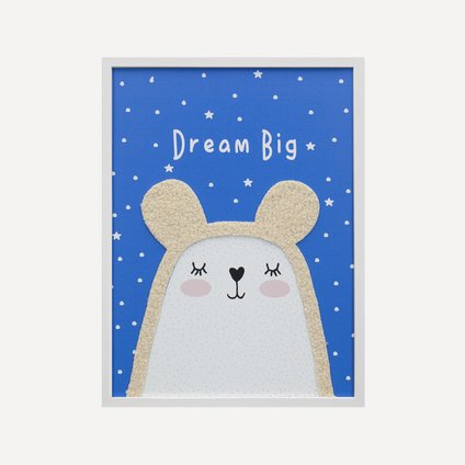 Постер детский Тини Dream Big Blue