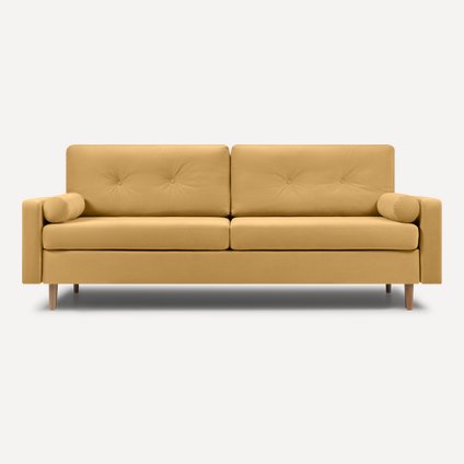 Диван прямой Динс Velvet Yellow