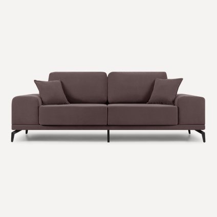 Диван прямой Рон Велюр Коричневый
