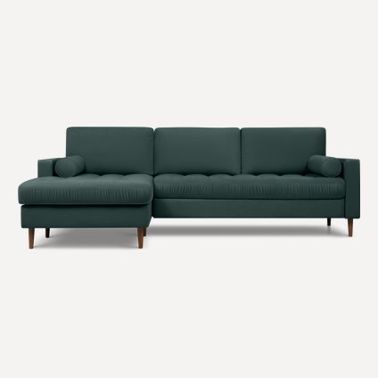 Диван угловой Плэнтис Velvet Emerald