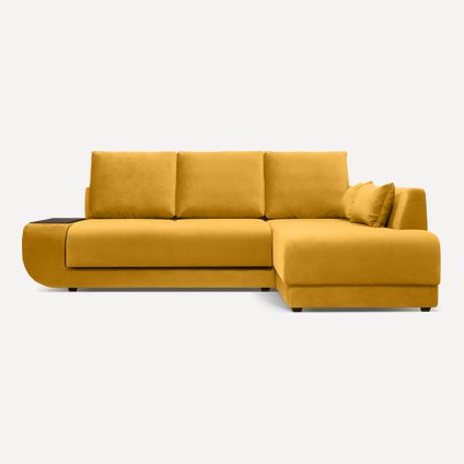 Диван угловой Манхэттен Velvet Yellow