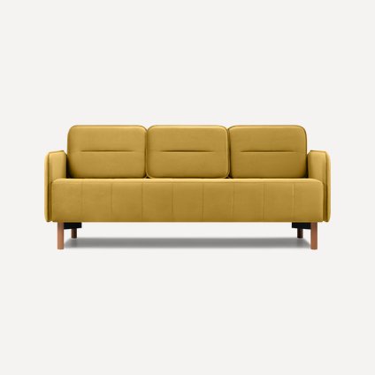 Диван прямой Аркет-3 Velvet Yellow