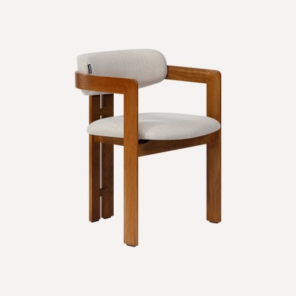 Стул Теодор-2 Рогожка Бежевый/Орех