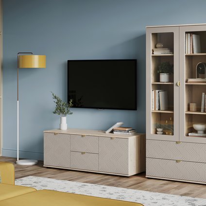 Модульная гостиная Монблан 3 Косы Латте/Дуб Ирландский