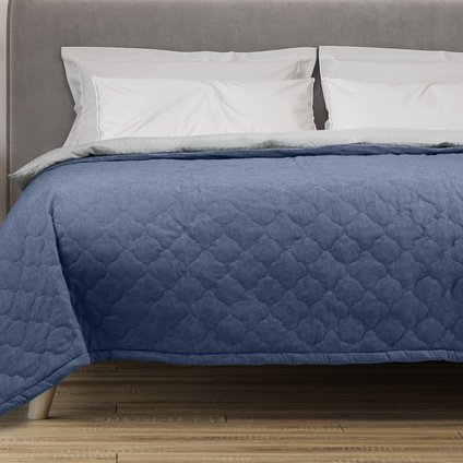 Покрывало Барроу Cotton Blue Melange