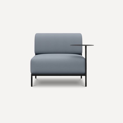 Кресло модульное Нолан-B Textile Dusty Blue