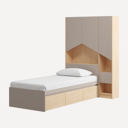 Кровать Пенни-2 90 Plywood Latte
