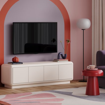 ТВ-тумба Венда 160x49 Бежевый Глянец