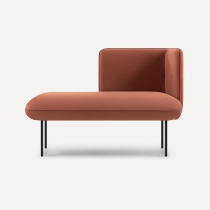 Кушетка Наск Велюр Терракотовый